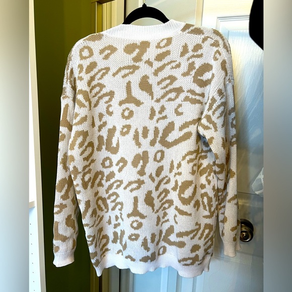 Leopard print long sweater - Picture 2 of 2